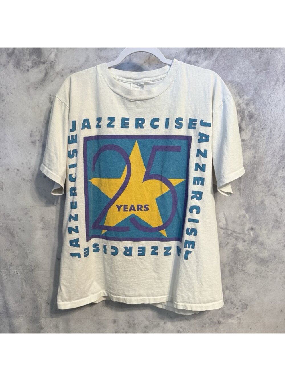 Vintage 90s Jazzercise T Shirt Mens XL 25 Years Single Stitch Work Out